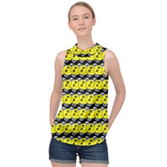 Smile High Neck Satin Top by Sparkle