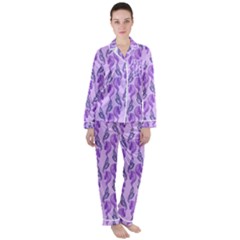 Unicorn Butterfly Women s Long Sleeve Satin Pajamas Set	 by Sparkle