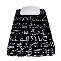 Sanscrit Pattern Design Fitted Sheet (single Size) by dflcprintsclothing