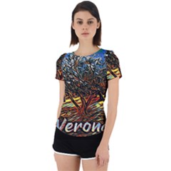 Colorful Verona Olive Tree Back Cut Out Sport Tee by ConteMonfrey
