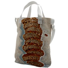 Bread Is Life - Italian Food Canvas Messenger Bag by ConteMonfrey