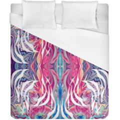 Mixed Media Repeats  Duvet Cover (california King Size) by kaleidomarblingart