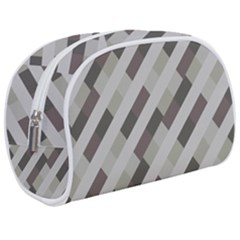 Pale Multicolored Stripes Pattern Make Up Case (medium) by dflcprintsclothing
