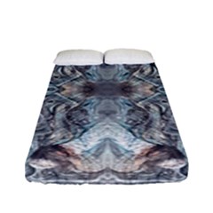 Abstract Marble Fitted Sheet (full/ Double Size) by kaleidomarblingart