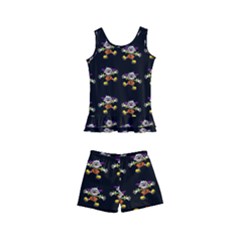 Dancing Clowns Black Kids  Boyleg Swimsuit by TetiBright