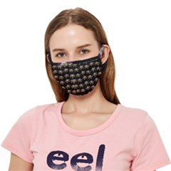 Dancing Clowns Black Crease Cloth Face Mask (adult) by TetiBright