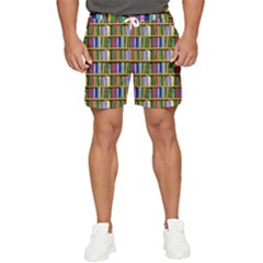 Books On A Shelf Men s Runner Shorts by TetiBright