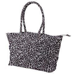 Black Cheetah Skin Canvas Shoulder Bag by Sparkle