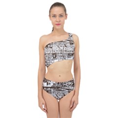 Antique Oriental Town Map  Spliced Up Two Piece Swimsuit by ConteMonfrey