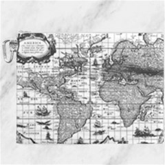 Antique Mapa Mundi Revisited Canvas Cosmetic Bag (xxxl) by ConteMonfrey