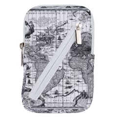 Antique Mapa Mundi Revisited Belt Pouch Bag (large) by ConteMonfrey