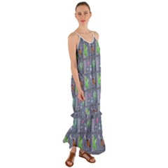 Micro Dnd Cami Maxi Ruffle Chiffon Dress by NerdySparkleGoth