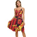 Red Light II Sleeveless Tie Front Chiffon Dress View1