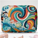 Wave Waves Ocean Sea Abstract Whimsical Make Up Pouch (Large) View1