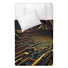 Data Technology Coding Pattern Duvet Cover Double Side (single Size) by Jancukart