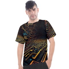 Data Technology Coding Pattern Men s Sport Top by Jancukart