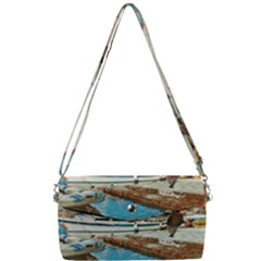 Alone On Gardasee, Italy  Removable Strap Clutch Bag by ConteMonfrey