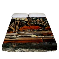 Art Boats Garda, Italy  Fitted Sheet (queen Size) by ConteMonfrey