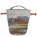 Boats on Lake Garda, Italy. Drawstring Bucket Bag View1