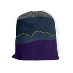 Abstract Landscape Art Design Pattern Water Drawstring Pouch (xl) by Jancukart
