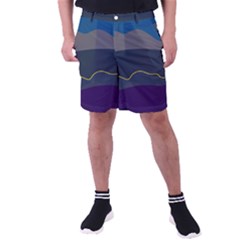 Abstract Landscape Art Design Pattern Water Men s Pocket Shorts by Jancukart