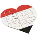 Kujawsko-pomorskie Flag Wooden Puzzle Heart View3