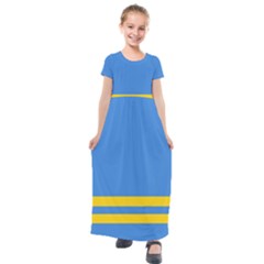 Aruba Kids  Short Sleeve Maxi Dress by tony4urban