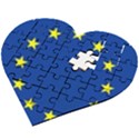 Europe Wooden Puzzle Heart View2