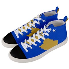 Kosovo Men s Mid-top Canvas Sneakers by tony4urban