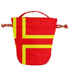 Normandy Flag Drawstring Bucket Bag by tony4urban