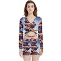 Berwyn Car Kebob Velvet Wrap Crop Top and Shorts Set View1