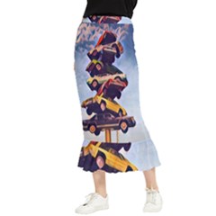Berwyn Car Kebob Maxi Fishtail Chiffon Skirt by StarvingArtisan