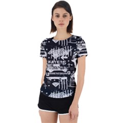 Skater-underground2 Back Cut Out Sport Tee by PollyParadiseBoutique7
