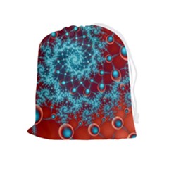 Fractal Pattern Background Drawstring Pouch (xl) by danenraven