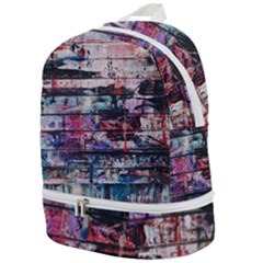 Splattered Paint On Wall Zip Bottom Backpack by artworkshop