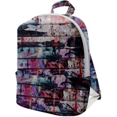 Splattered Paint On Wall Zip Up Backpack by artworkshop