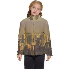 Buenos Aires City Aerial View002 Kids  Puffer Bubble Jacket Coat by dflcprintsclothing