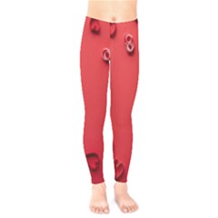 Valentine Day Logo Heart Ribbon Kids  Classic Winter Leggings by artworkshop