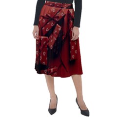 Valentines Gift Classic Velour Midi Skirt  by artworkshop