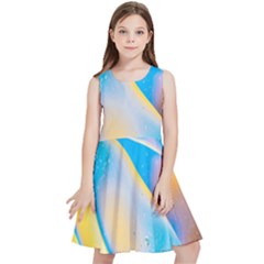 Water And Sunflower Oil Kids  Skater Dress by artworkshop
