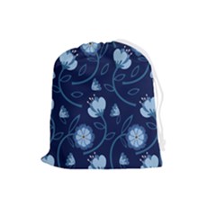 Flower Drawstring Pouch (large) by zappwaits