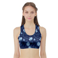 Flower Sports Bra With Border by zappwaits