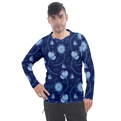 Flower Men s Pique Long Sleeve Tee by zappwaits