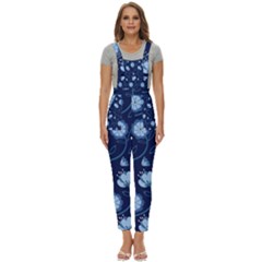Flower Women s Pinafore Overalls Jumpsuit by zappwaits