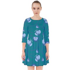 Floral-seamless-pattern Smock Dress by zappwaits