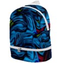 Texture Background Zip Bottom Backpack View1