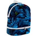 Texture Background Zip Bottom Backpack View2