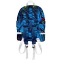 Texture Background Zip Bottom Backpack View3