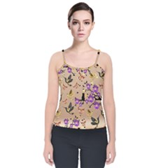 Felicity  Velvet Spaghetti Strap Top by PollyParadiseBoutique7