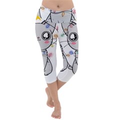 Xmas T- Shirt Funny Motif For Christmas T- Shirt (1) Lightweight Velour Capri Yoga Leggings by maxcute